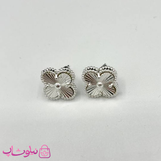 خرید  گوشواره میخی دخترانه طرح ونکلیف فول آبکاری نقره کیفیت مستر 
