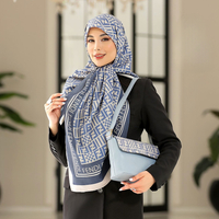خرید ست کیف و روسری  مدل آیدا با طرح جذاب فندی 