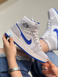 کتونی ونس ساقدار زنانه نایکی جردن 1 فول نگین nike jordan 1 کد 1264