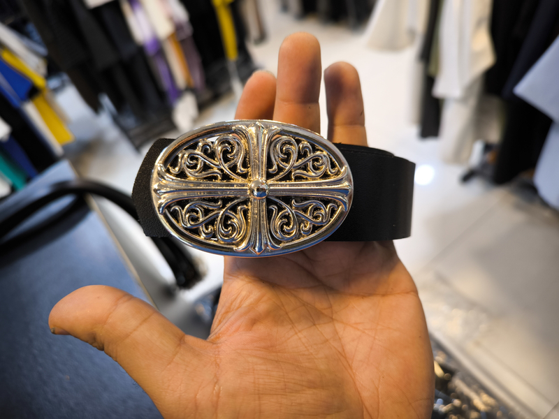 کمربند کروم هارتز نقره ای فوقالعاده شیک و با کیفیت بالا کد 51