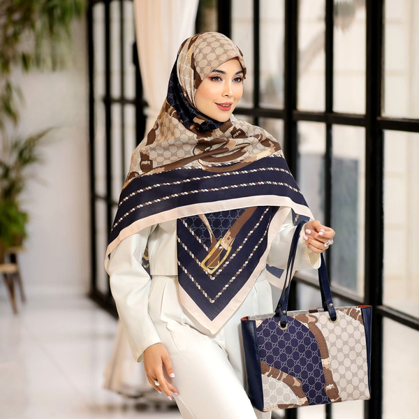 خرید ست کیف و روسری مدل پوران طرح گوچی 