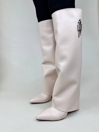 بوت زنانه پاشنه دار دامنی ژیوانشی GIVENCHY کد 1696 دختر طهرونی کد 675