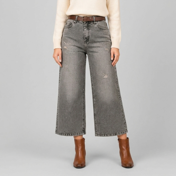 خرید شلوار زنانه جین واید 
