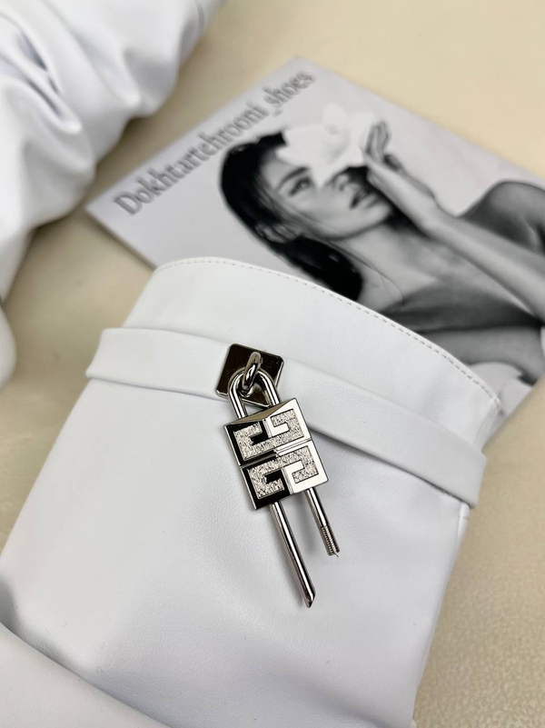 نیم بوت پاشنه دار زنانه ژیوانشی چروک GIVENCHY کد 1333 دختر طهرونی کد 682