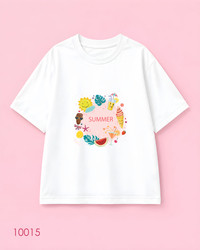 خرید  تیشرت اورسایز نخ پنبه فانتزی SUMMER 