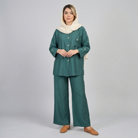 ست مانتو و شلوار زنانه جیب دار بابوس درسا کد 35