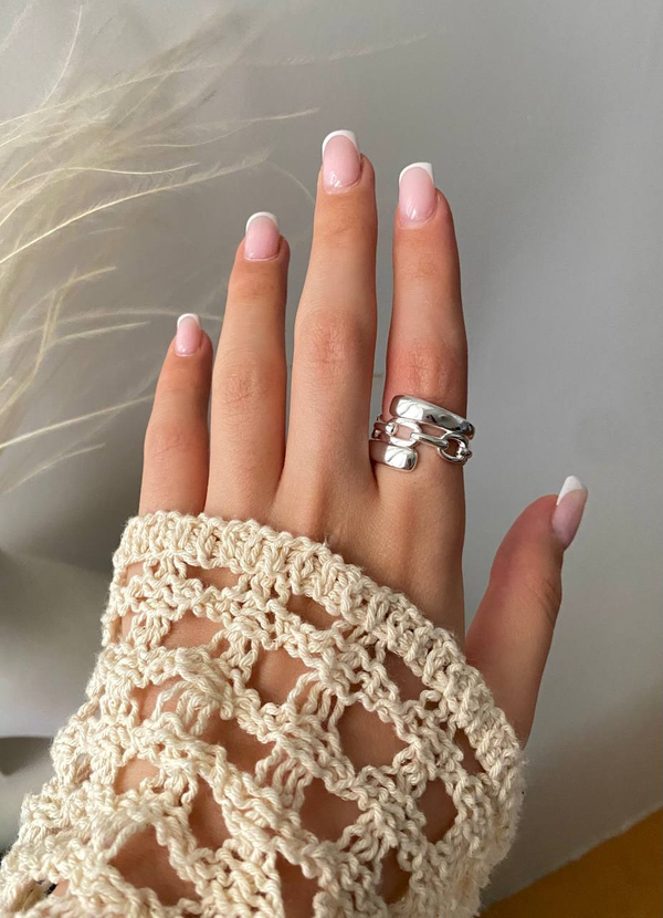 خرید انگشترآبکاری نقره ای