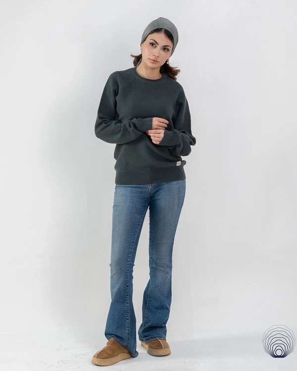 پلیور بافت سبز تیره یونیسکس Jack & Jones
