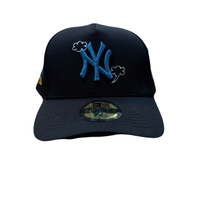 خرید  کلاه بک فیت بیسبالی مشکی طرح  NY BLUE 