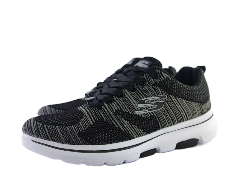 کفش اسپرت و روزمره مردانه برند اسکچرز Skechers رامیرو مشکی طوسی کد 250
