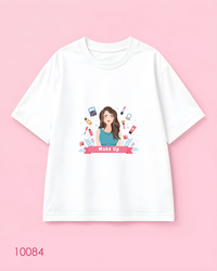 خرید تیشرت اورسایز سفید طرح میکاپ آرتیست