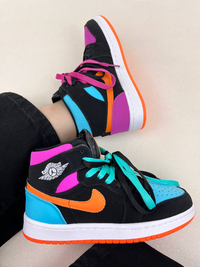کتونی ونس ساقدار زنانه نایک جردن وان هالویین NIKE JORDAN 1 Halloween کد 912 دختر طهرونی