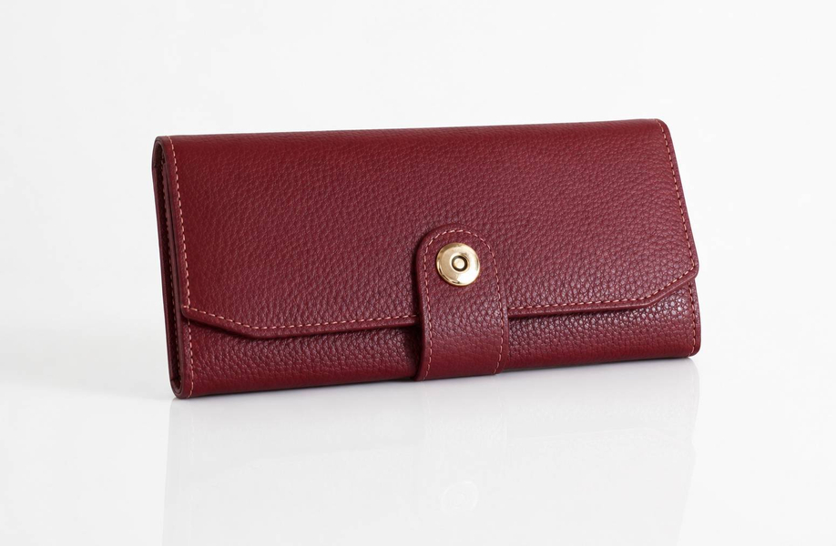 خرید  Burgundy Leather Wallet 