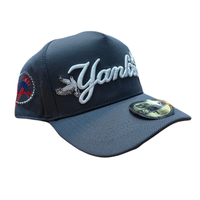 خرید  کلاه بک فیت بیسبالی طوسی طرح  YAMKEES 
