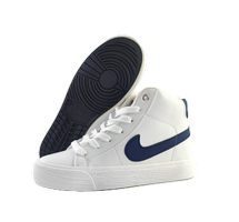 کفش اسپرت زنانه برند نایکی مدل بلیزر ساقدار nike سفید سرمه‌ای کد 87