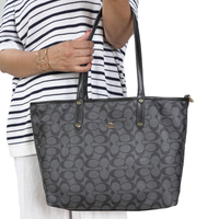کیف زنانه توت بگ برند کوچ Coach Tote Bag روزمره طوسی شیک جادار